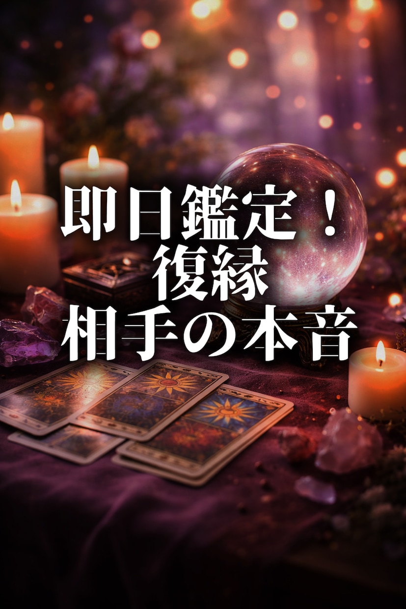 復縁できる可能性と相手の本音を占います はっきり結果をお伝えいたします イメージ1