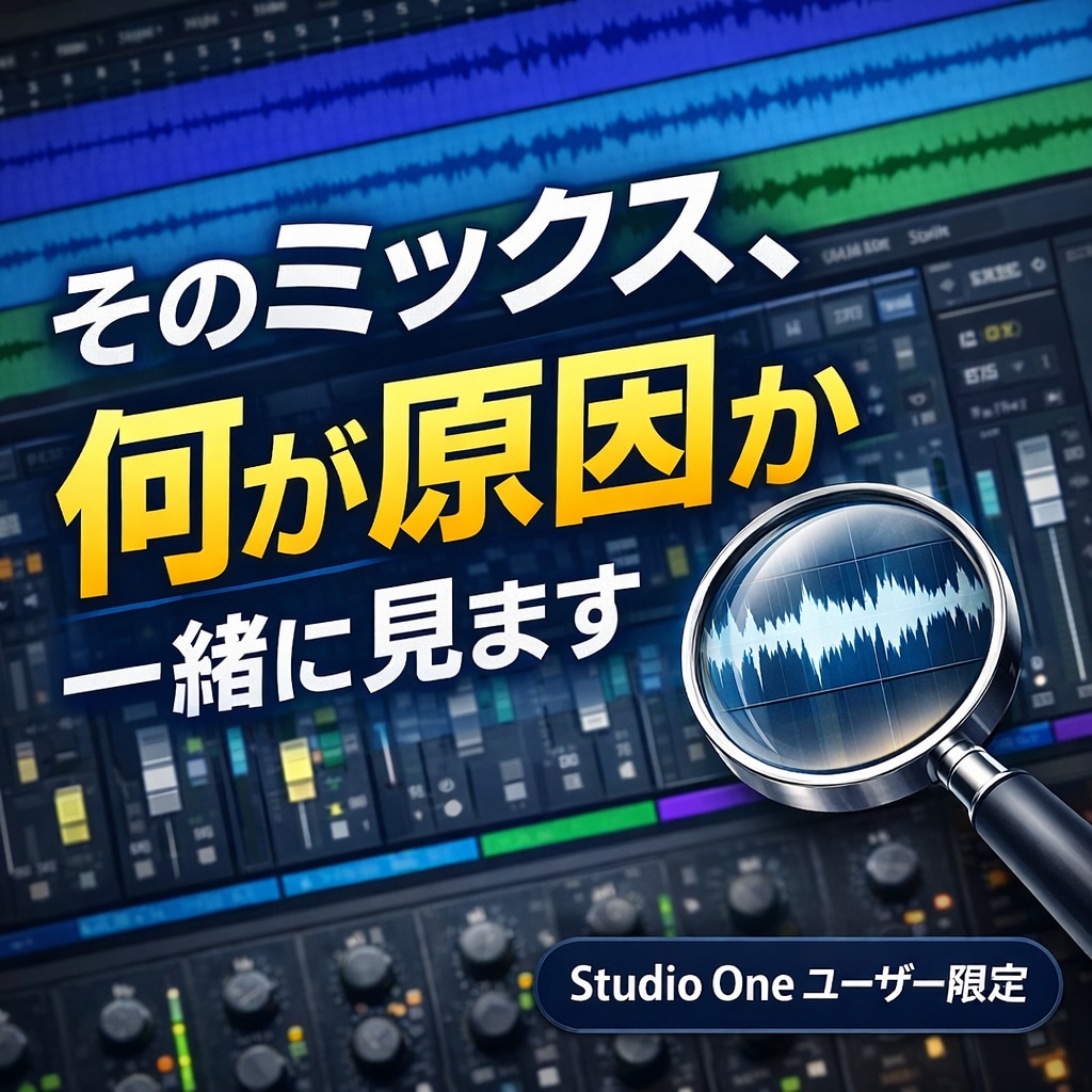 そのミックス、何が原因か一緒に見ます S1ユーザー限定｜あなたのミックスを添削・改善アドバイス イメージ1