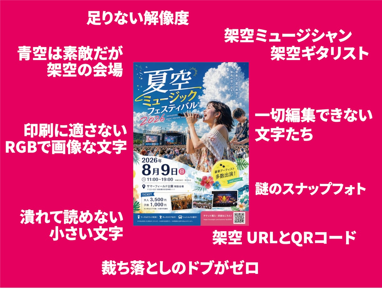 AI画像を広告・SNS・EC用に自然に仕上げます 文字組み・構成変更まで対応。デザイン歴20年の丁寧な仕上げ イメージ3