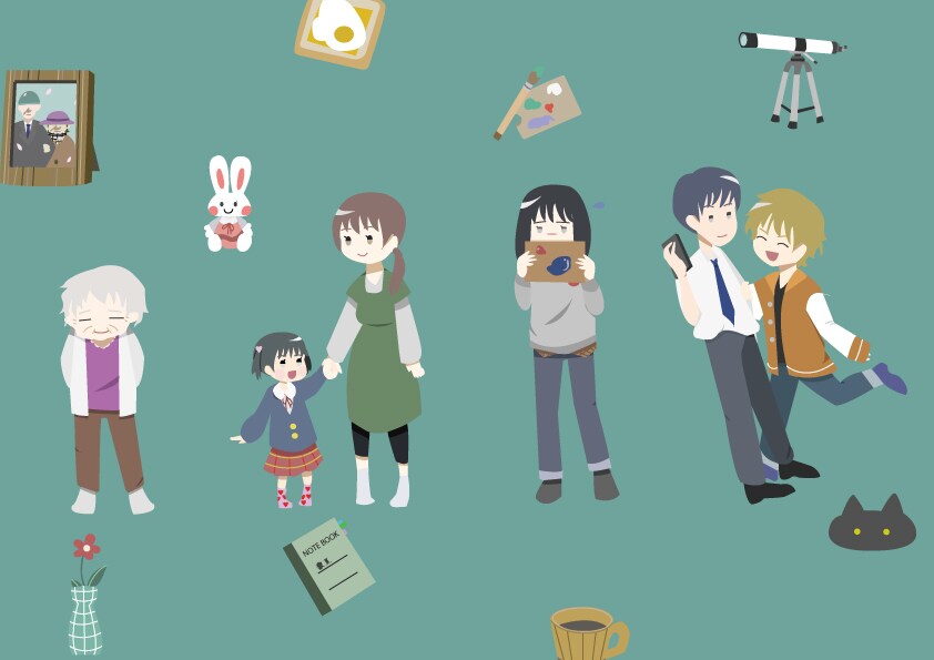 あなたにそっくりな似顔絵、アイコン描きます ふわふわかわいい似顔絵、アイコンはいかがですか！(*^^*) イメージ1