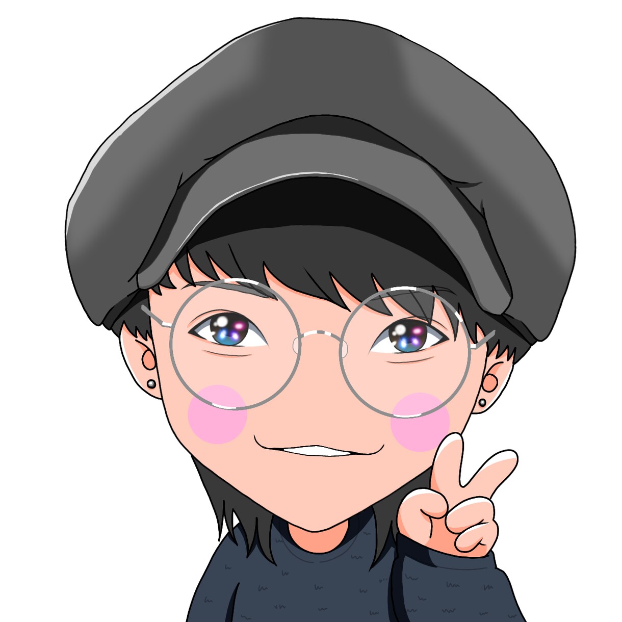 アイコン等に使える似顔絵描けます ミニキャラから等身まで上半身の似顔絵を描きます！ イメージ2