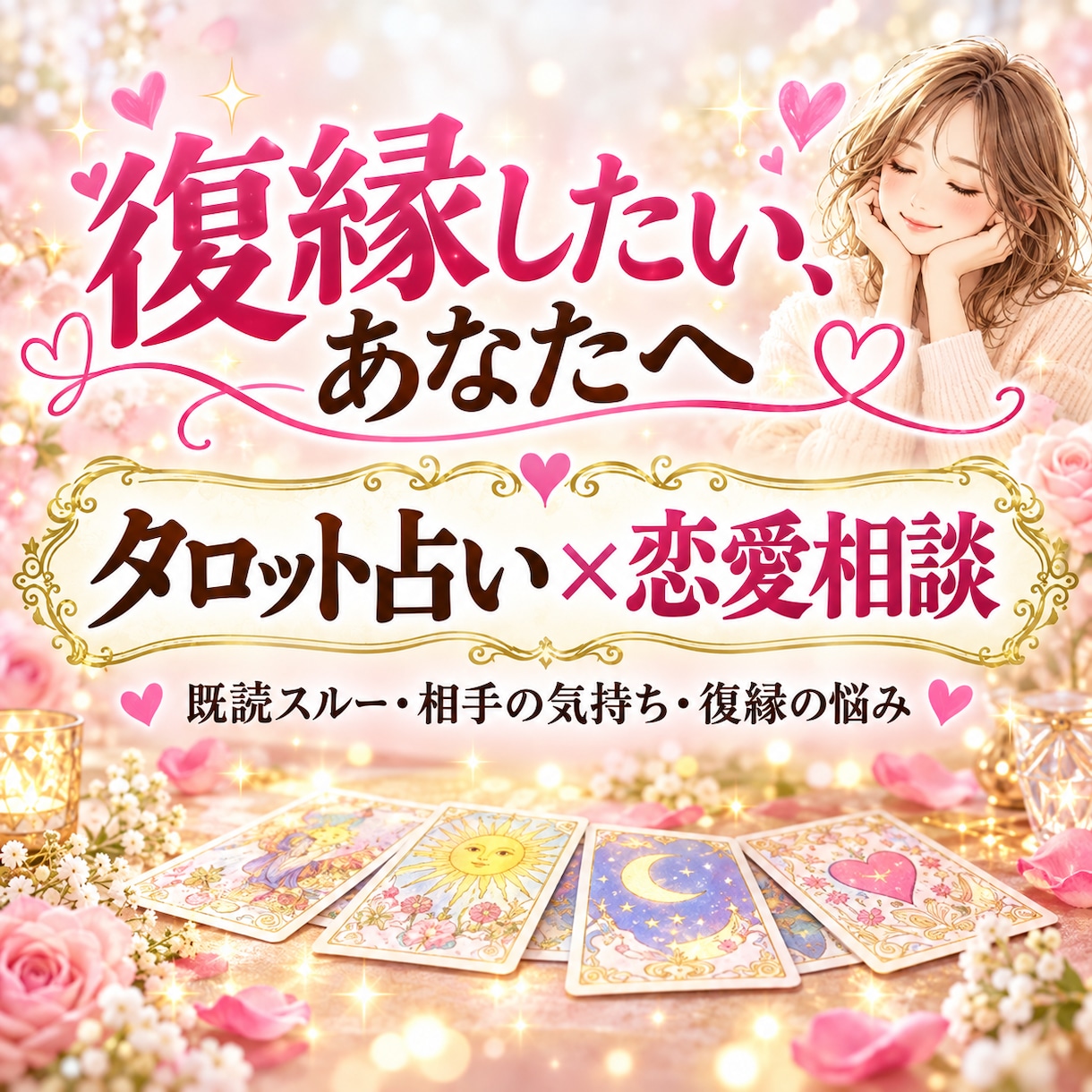 既読スルーの恋愛相談に寄り添います 復縁経験のある私があなたの気持ちに優しく寄り添います イメージ1