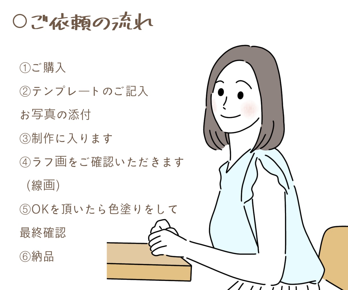 シンプル可愛いイラストお描きします SNS・ブログなどのアイコンにも◎商用利用OKです イメージ7