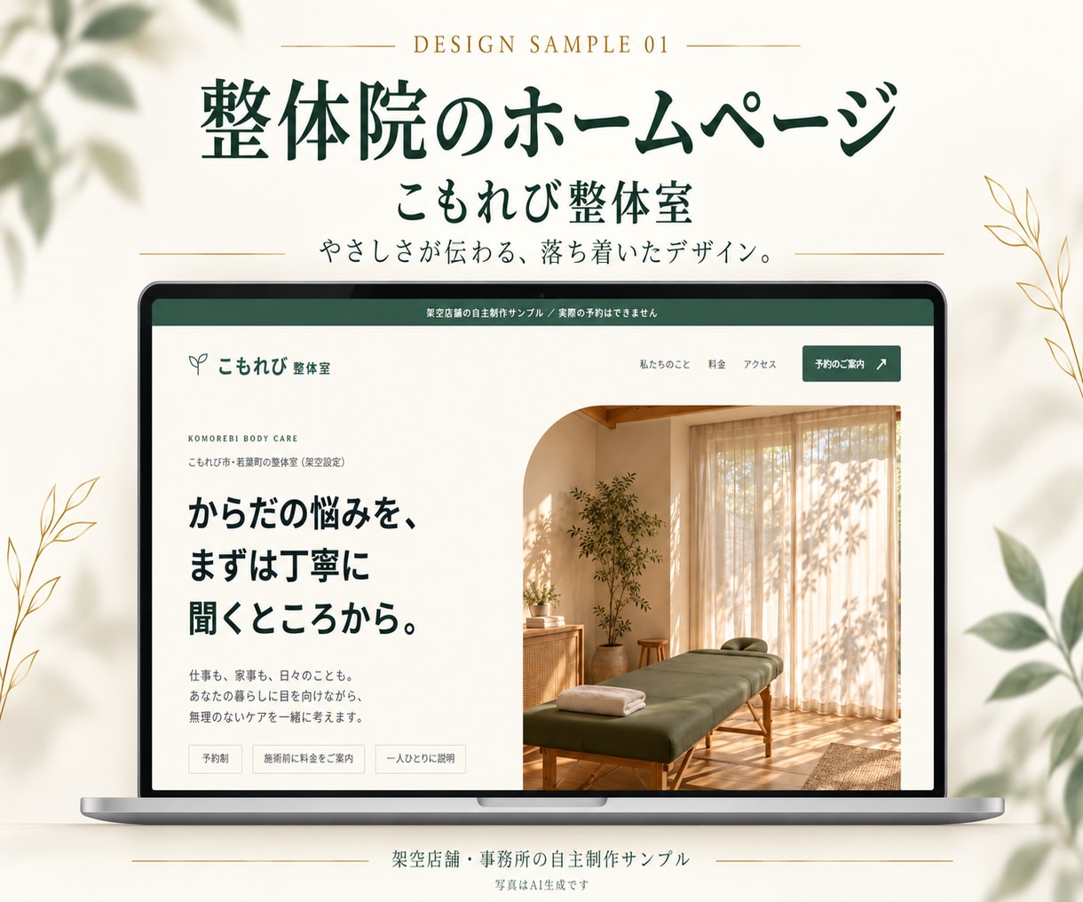 Studioでお店のホームページを制作します 実績掲載モニター2万円｜無料修正2回まで イメージ2