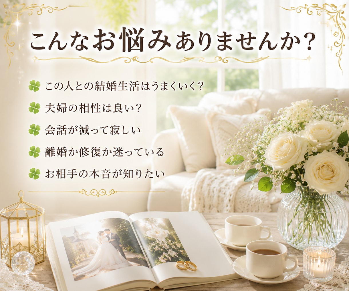 お相手との結婚生活をタロットで丁寧に占います 結婚生活・夫婦関係・相性・将来•価値観•円満•パートナー イメージ2