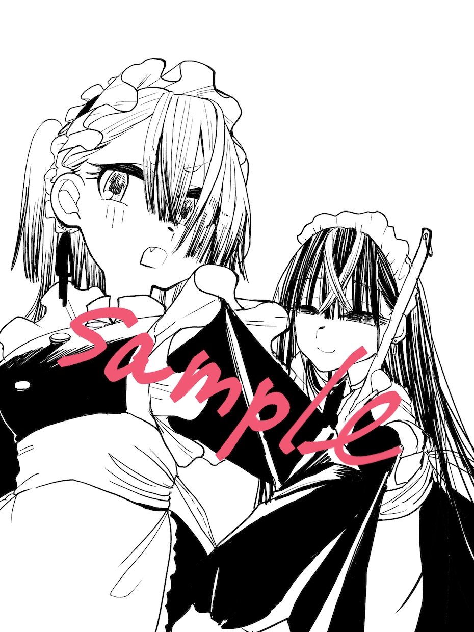 モノクロで綺麗な髪のキャラを描きます 線にはこだわりがあります！モノクロの強みを活かします イメージ4