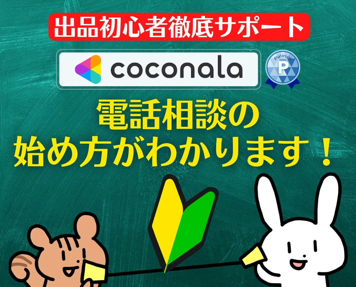 出品者様向け⭐️ココナラ電話相談の悩み即解決します 実績6000件超❗登録34日でプラチナ❗初心者にも丁寧に解説 イメージ3