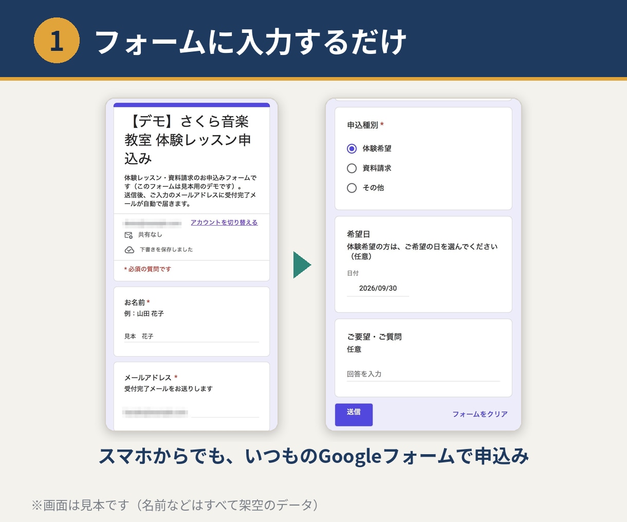 Googleフォームの受付を自動化します 自動返信・リマインド・マニュアル付き イメージ2