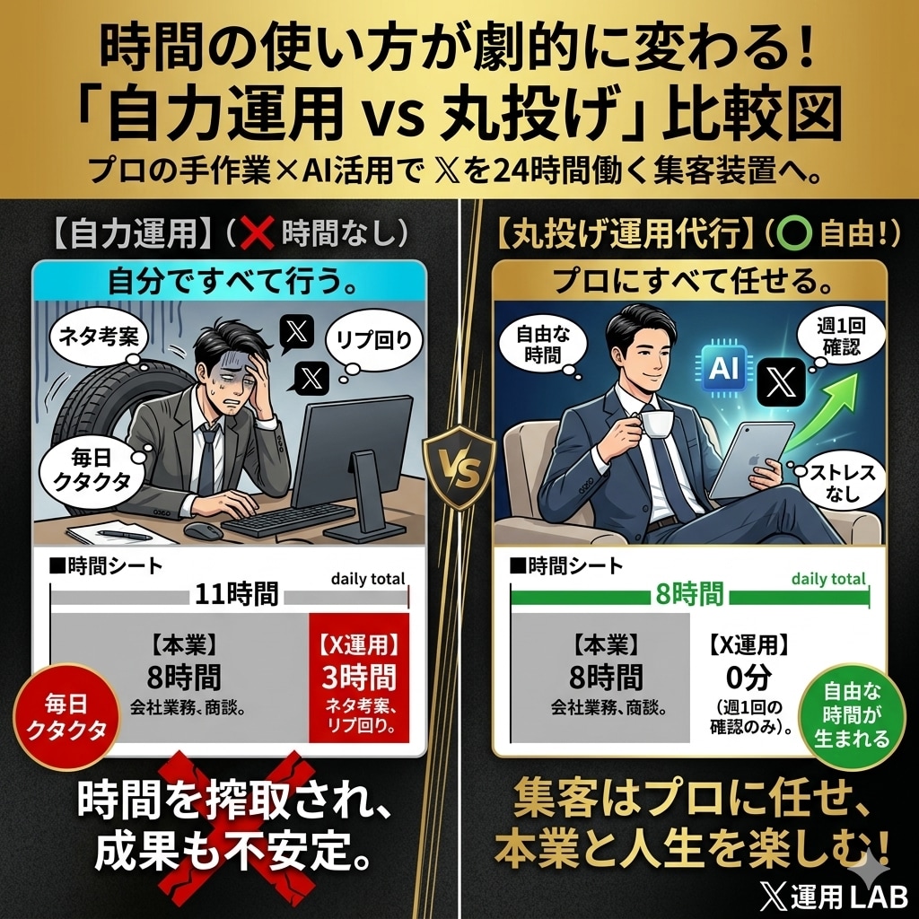 Xを1ヶ月運用代行｜投稿-集客-収益を改善します 今どこで詰まってますか？X運用のDM相談を受付中！ イメージ4