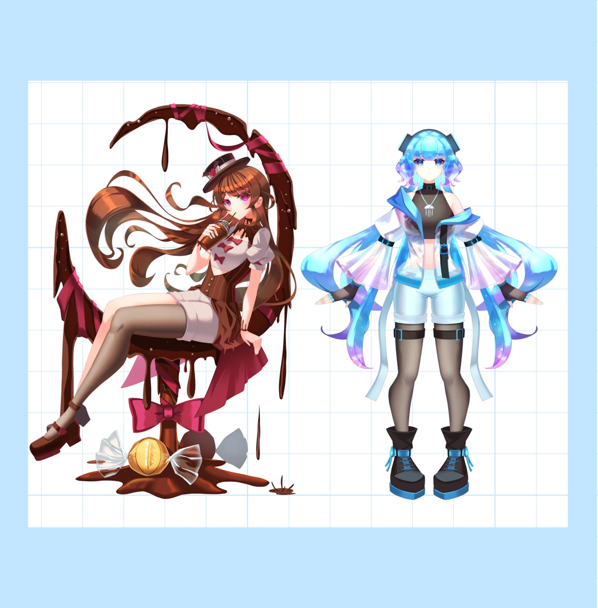 魅力あふれる立ち絵+キャラデザ制作致します イラコン複数受賞歴のあるイラストレーターが丁寧に制作致します イメージ5