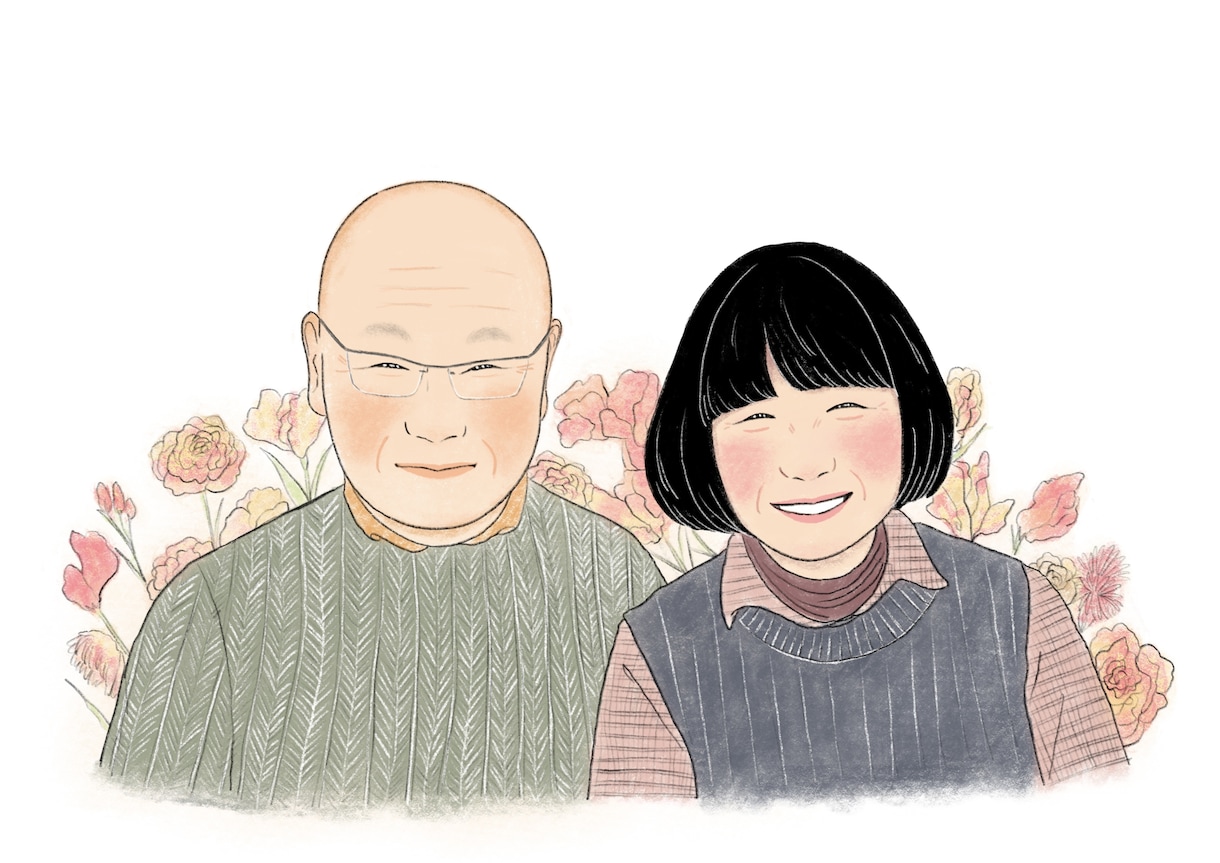 お写真を温かみのある似顔絵イラスト描きます *似顔絵、人物イラスト得意です＾＾ イメージ5