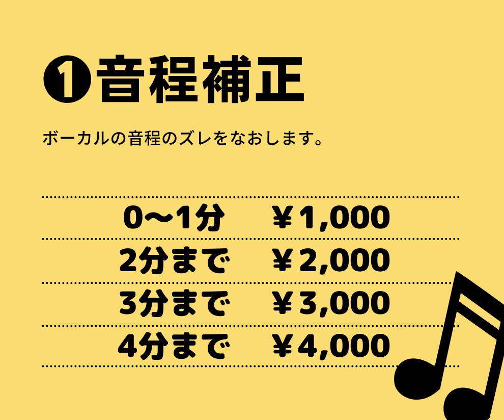 歌ってみた等の音程修正・加工・ハモり生成承ります 音程やタイミングのズレ補正・ハモりを編集で生成など イメージ2