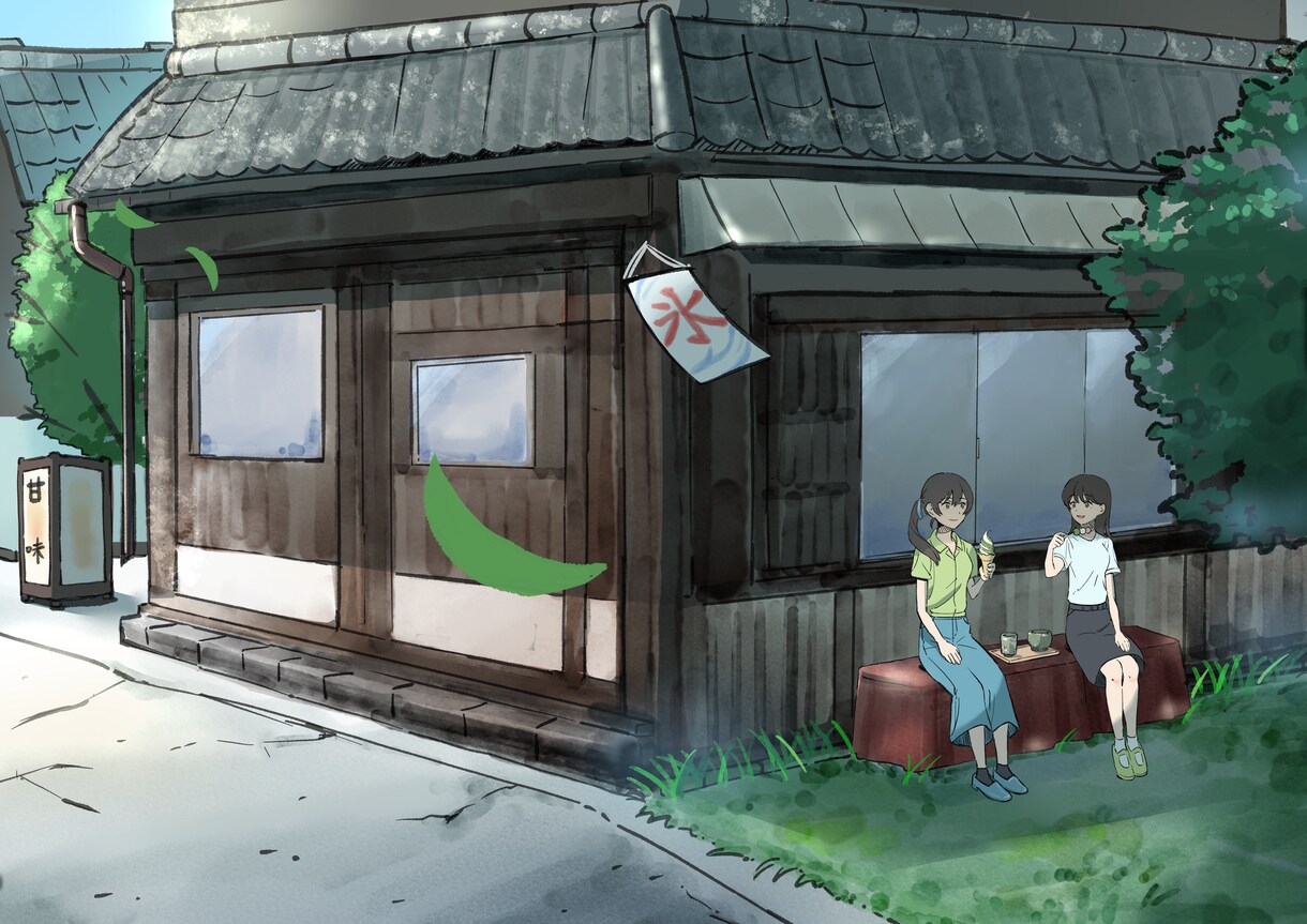 配信・表紙などに　背景ありの一枚絵を描きます 落ちついた、癒される雰囲気の一枚絵が必要な方へ イメージ4