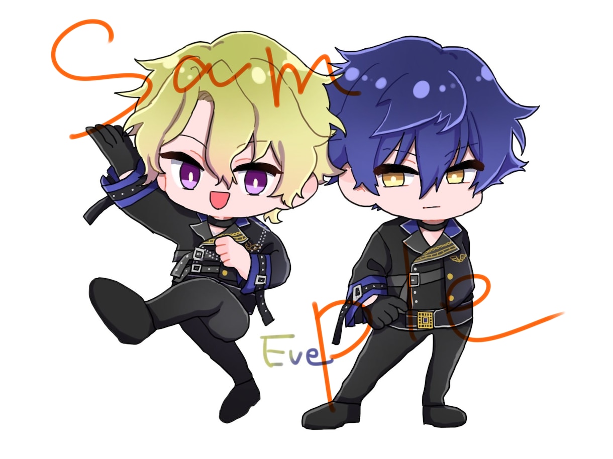 アイコンなどに！SDキャラ描きます お好きなキャラのSDキャラ描きます イメージ6