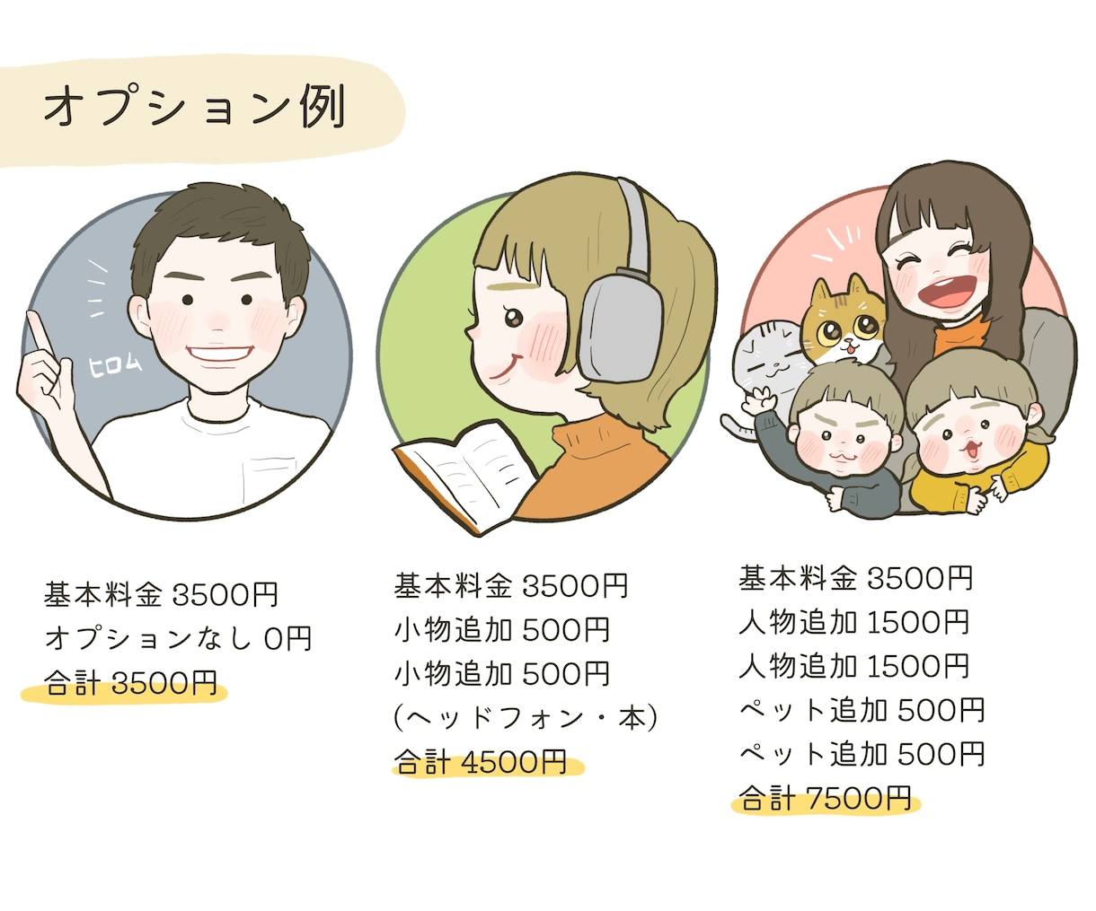 商用OK◎目立つ！飛び出すSNSアイコン描きます ゆるかわインパクトのあるアイコン！赤ちゃんや男性、ペットにも イメージ2