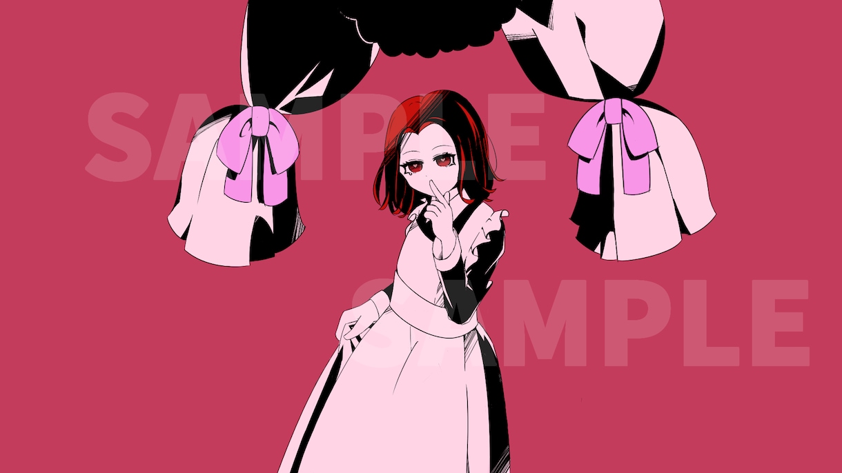 歌ってみた等サムネイル,MVイラスト描きます 本家様の構図に寄せた貴方のためのイラストを イメージ2