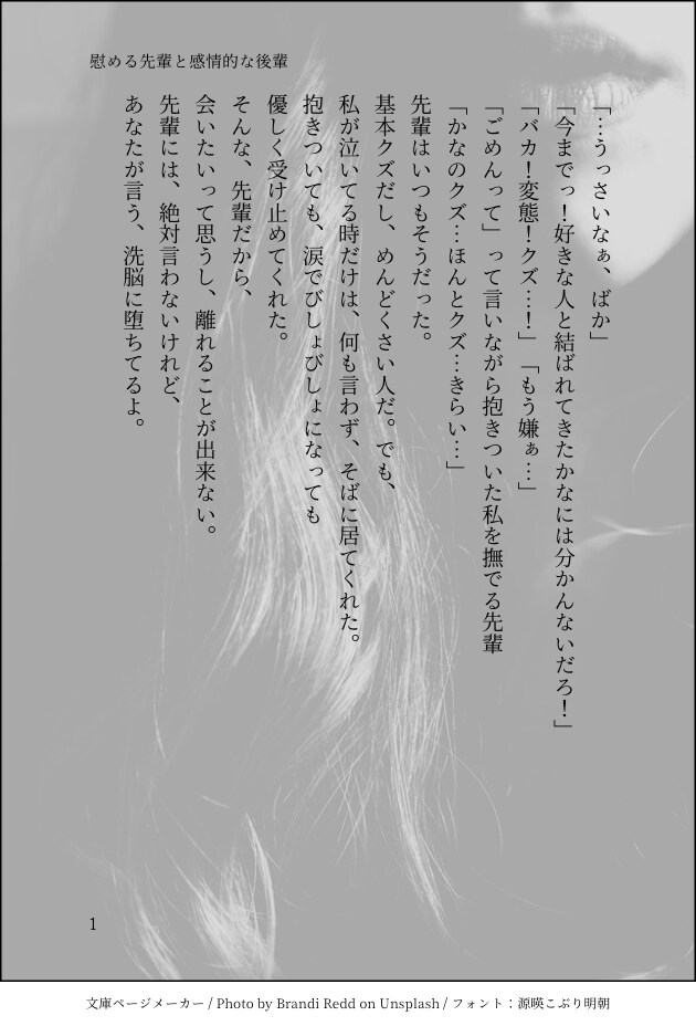 妄想を文字にしたい方！そんな方に小説を書きます あなたが望む理想を提供します！ イメージ5
