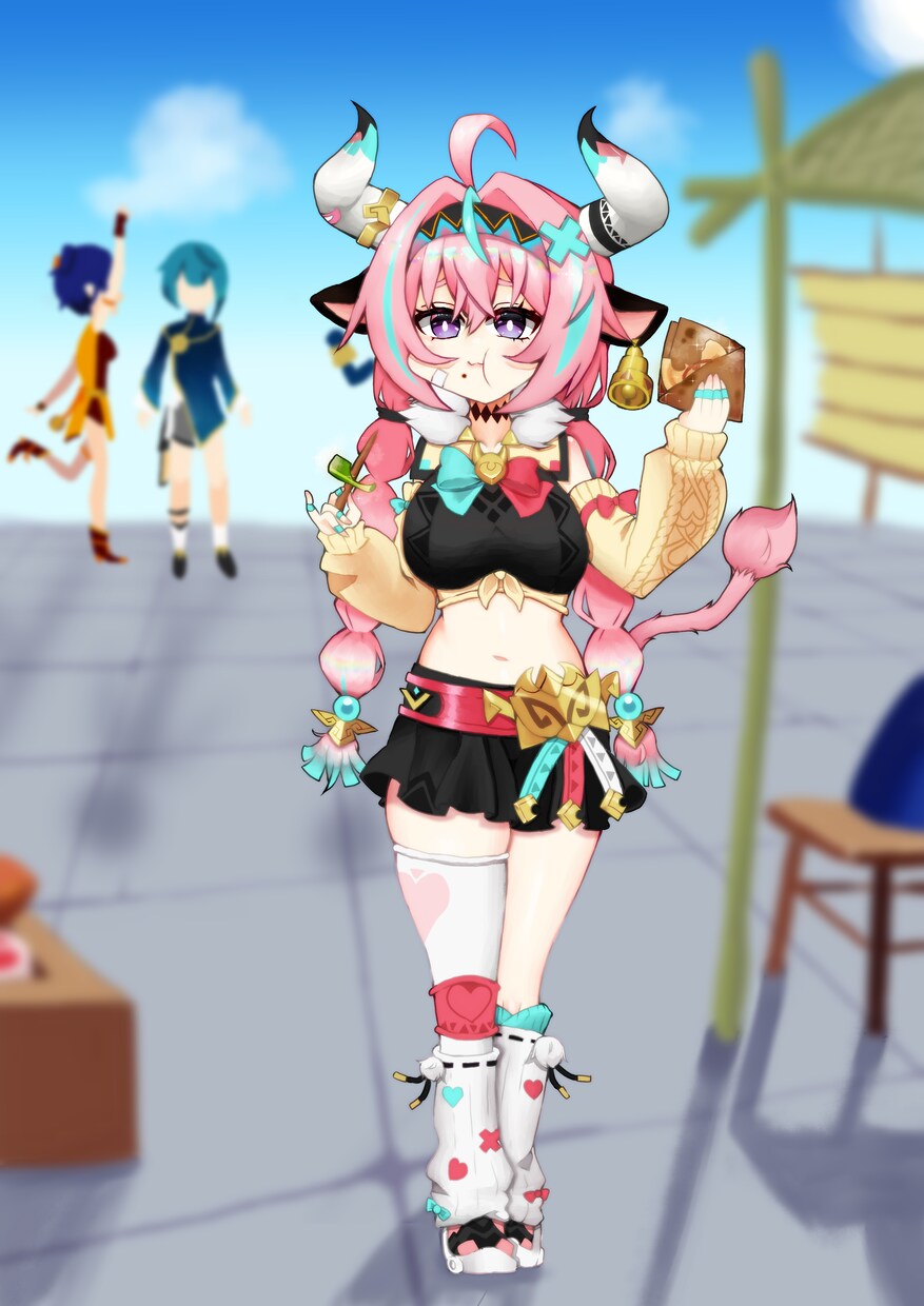 可愛い女の子描きます 全身イラストもバストアップ構図も背景ありも描き上げます！ イメージ1