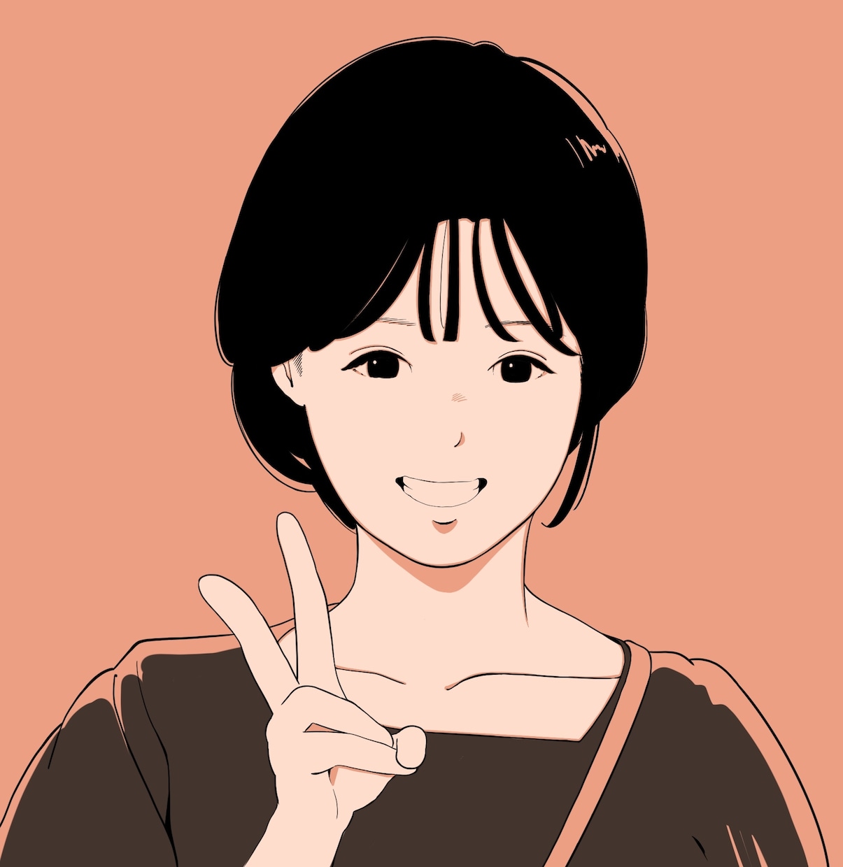 ポップでかわいい人物イラスト描きます アイコン・動画・グッズなど用途に合わせたオリジナルイラスト イメージ4