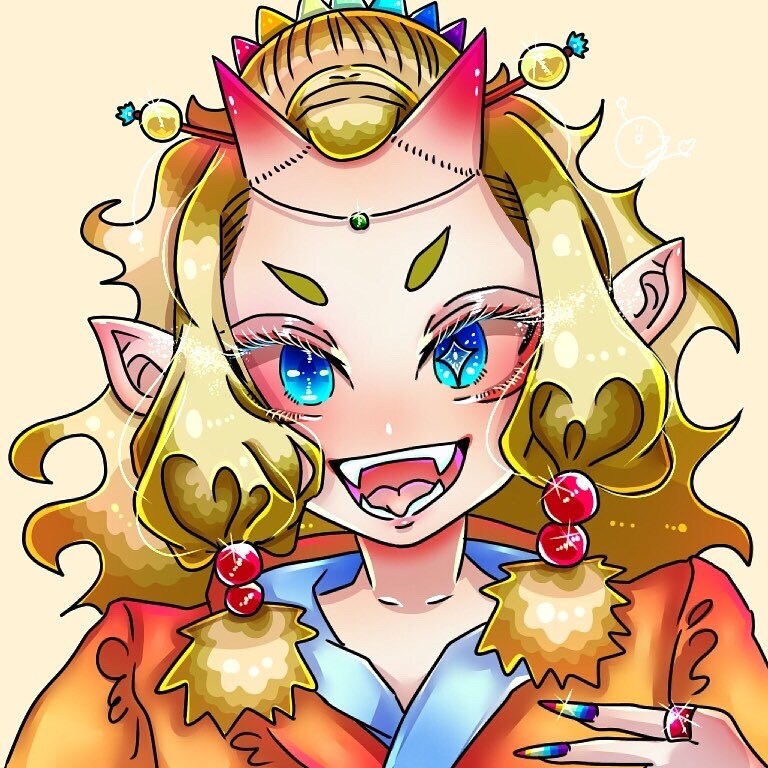 SNS用のアイコンやイラストを描きます 独学で身につけたキラキラな絵柄で笑顔になれるイラストを作成！ イメージ1