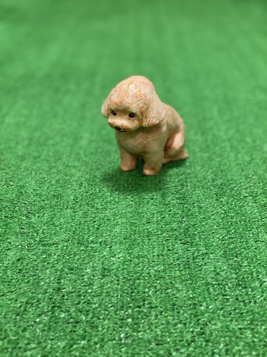 ペットちゃんの両掌サイズの像を作ります ペットちゃんの写真からスケッチして立体でお作り致します。 イメージ2