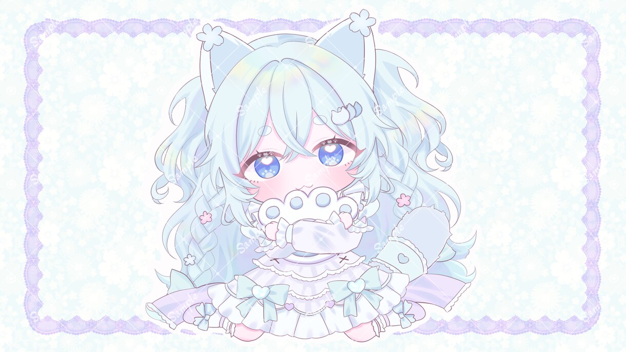 小物1点無料♡全身SDキャラ描きます 商用利用込み！グッズ・プレゼント・サムネイルなどに イメージ7