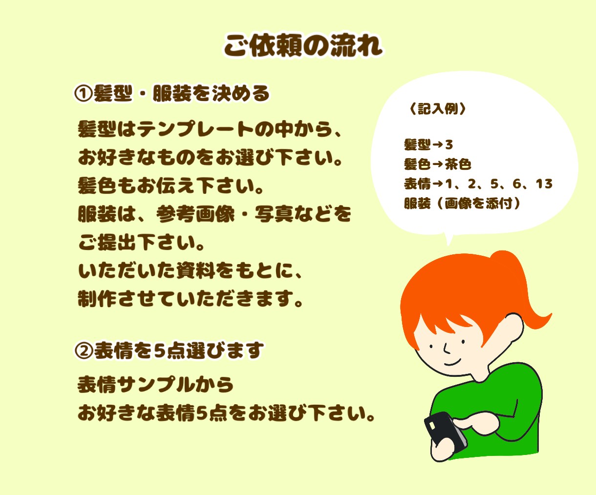 SNS投稿に最適！表情違い５点セット作ります あなただけの可愛いキャラクターを制作いたします。 イメージ2