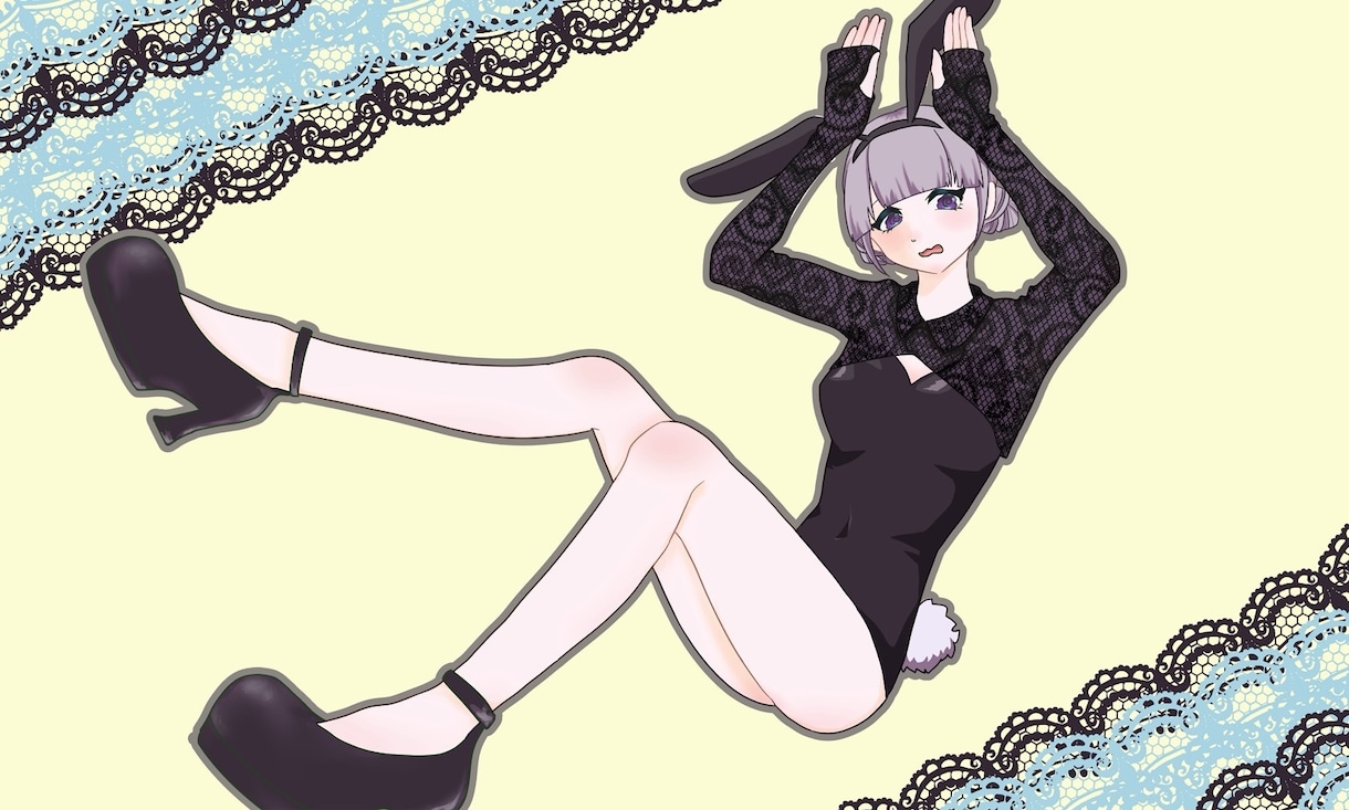 バニー量産イラスト描きます 8月2日(バニーの日)に向けた量産イラストセットです イメージ1