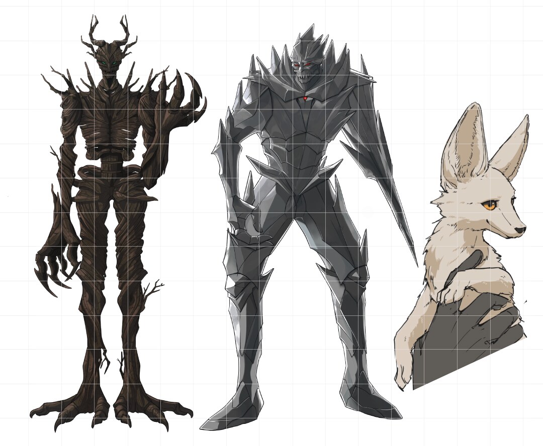 人形メカ・ケモノ・人外・モンスター描きます 独創的で他には無い、貴方だけのキャラクターを制作します！ イメージ8