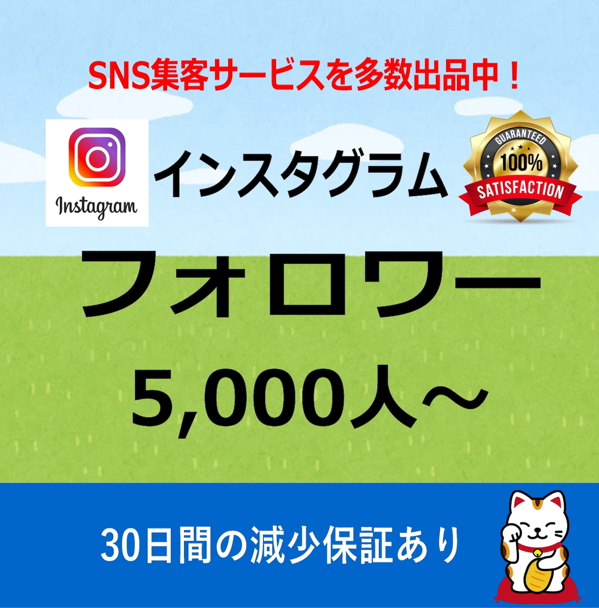 Instagramフォロワーを5,000増やします インスタグラムのフォロワー増加5,000人から! イメージ1