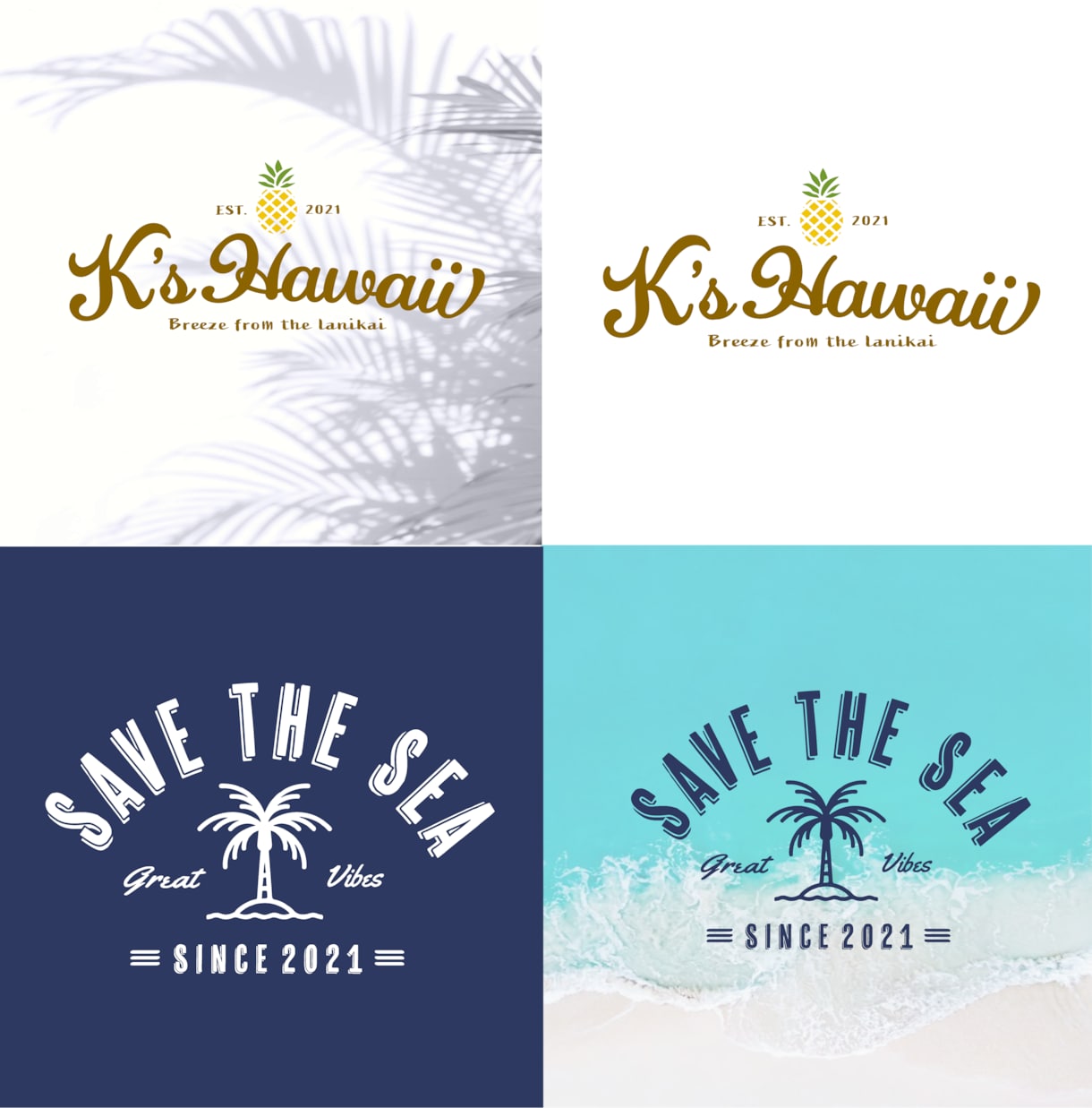 海をイメージしたロゴ・Tシャツデザインします ビーチやサーフをイメージしたブランド・ショップ様に最適です。 イメージ7
