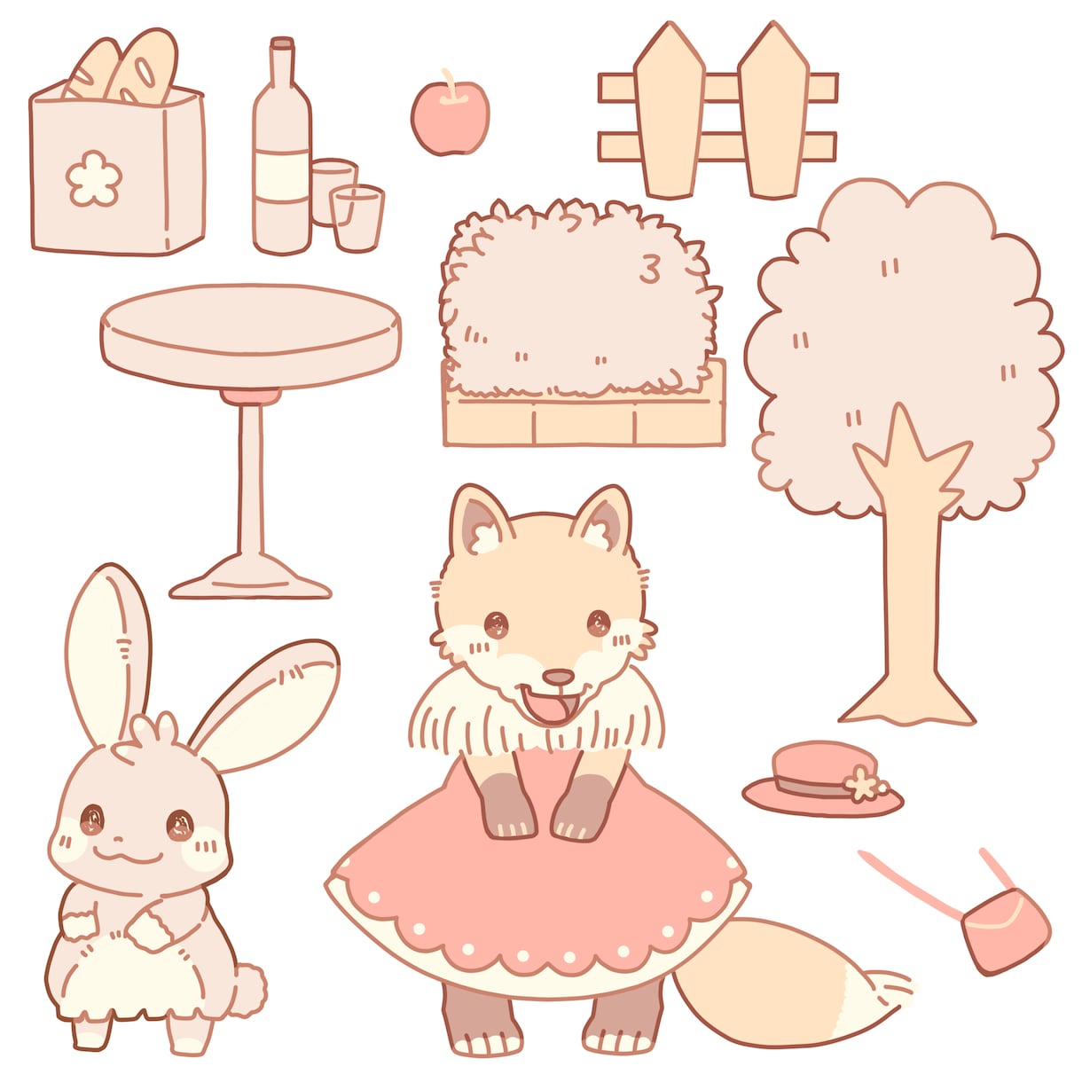 絵本のようなかわいい絵を描かせていただきます ほわほわっとした線に柔らかい色を載せ、優しい世界を届けます！ イメージ2
