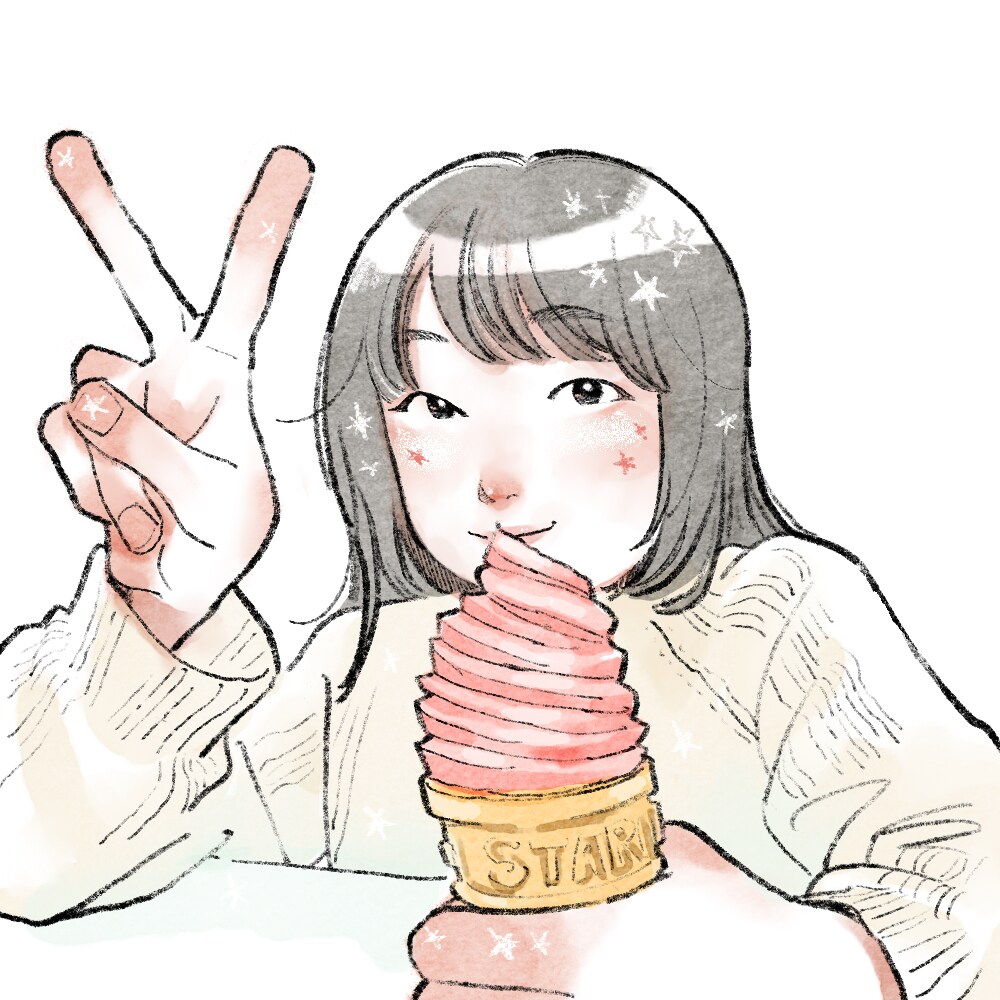 5月末日迄のお値下げ中！キラキラな似顔絵を描きます お気に入りの写真を元にした明るい雰囲気の似顔絵サービスです！ イメージ4