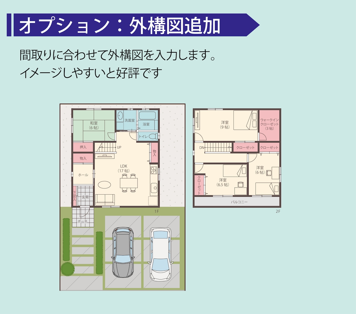 選べるデザイン間取り作成します 現役不動産会社勤務だから、安心してマルっとお任せ下さい イメージ6