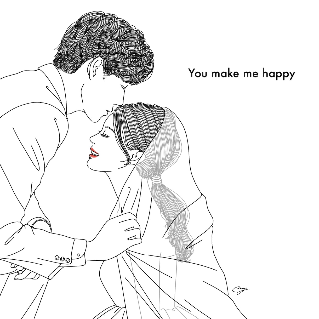 アイコンにも◎おしゃれで繊細な似顔絵を描きます 繊細でお洒落なイラストに仕上げます！ イメージ1