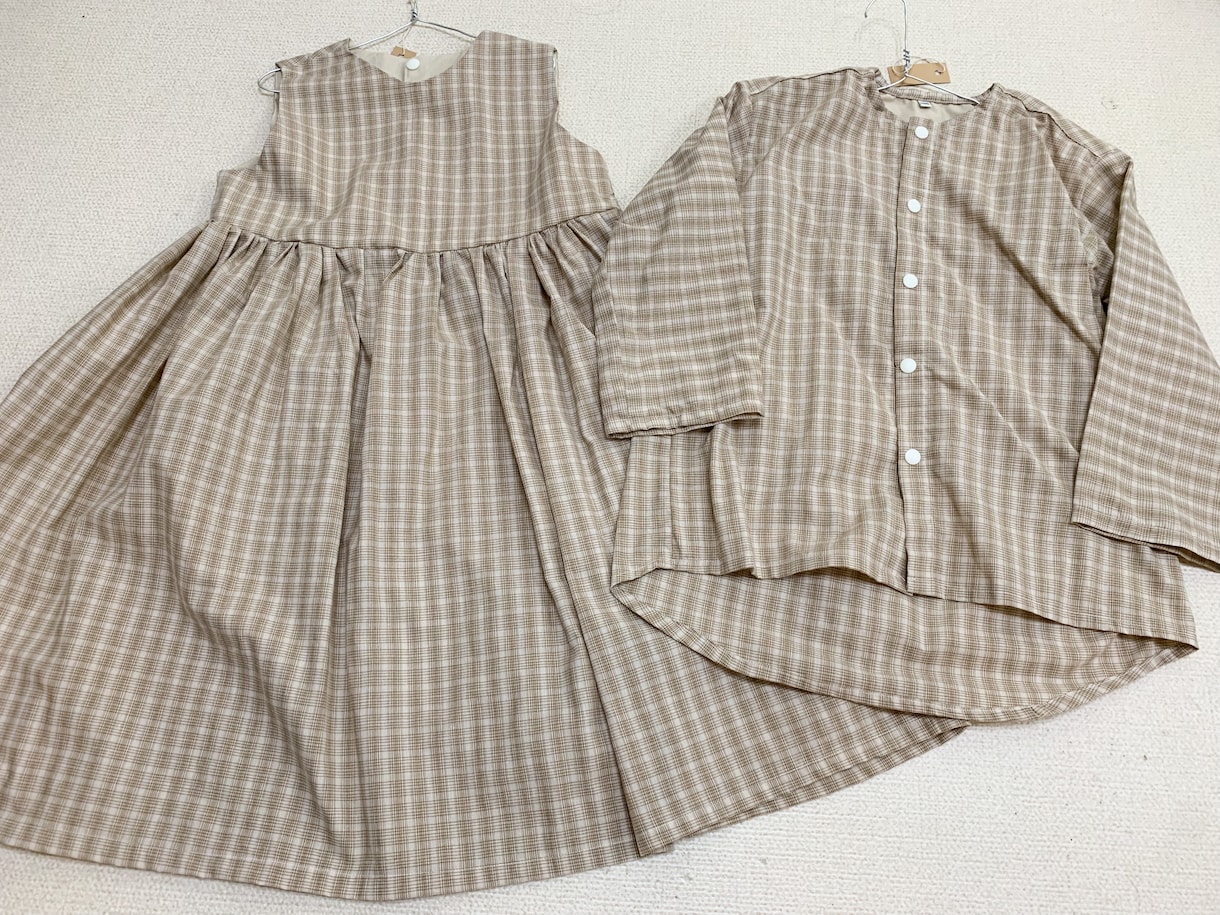 七五三3歳着物、兄妹お揃い服製作します 【持ち込み生地】セパレート着物3歳七五三／完全オーダーメイド イメージ8