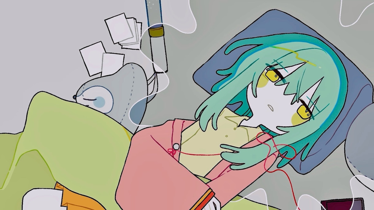 数量限定セール！動画用に！16:9の一枚絵描きます 歌ってみたや配信サムネイル等に！ イメージ1