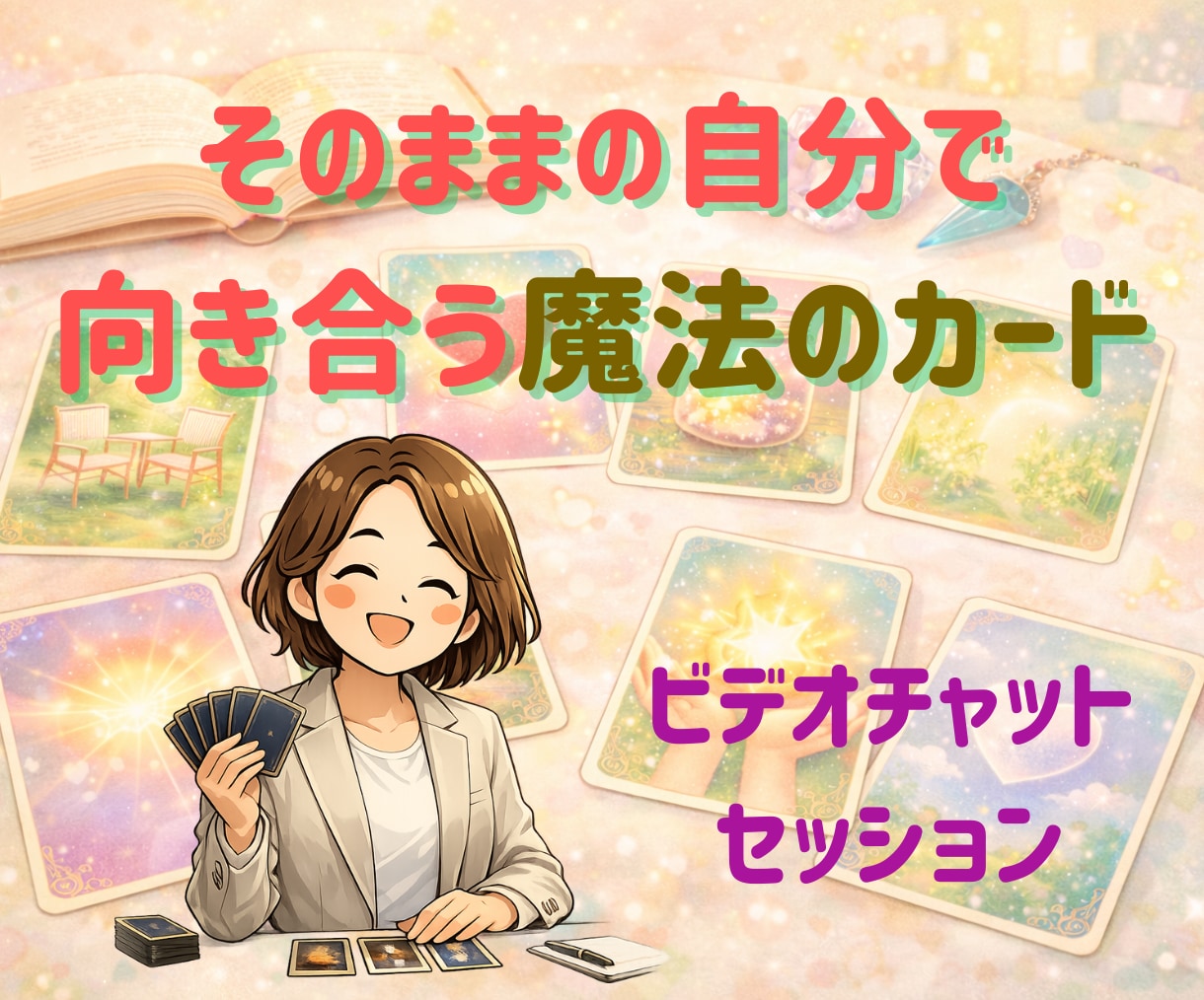 自己対話セッション✨心の整理をお手伝いします カードと対話で心の声に気づける安心の時間を！ イメージ1