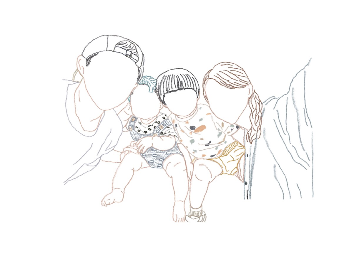 お写真を元にあたたかみのあるイラストを描きます 特別なお祝いや何気ない日常の瞬間をイラストにしませんか？ イメージ1