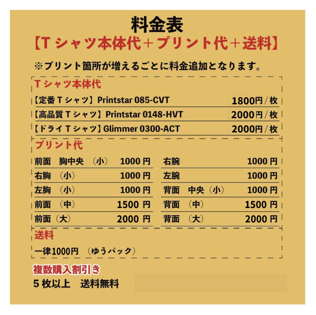 オリジナルTシャツ作成します パーカーやロンTも！お好きなデザインであなただけの1枚を！ イメージ2