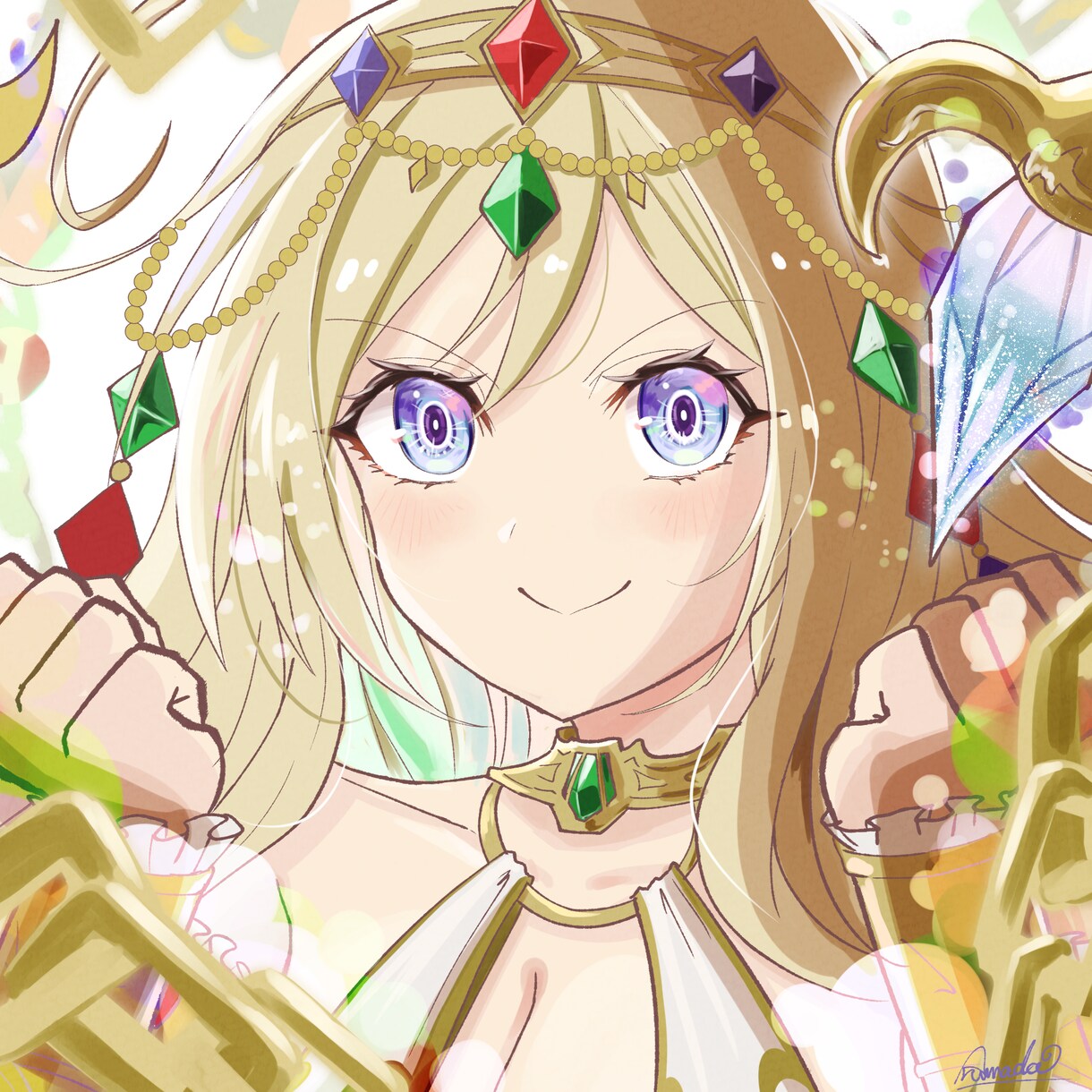 ゲーム公式依頼あり！5年連続受賞！アイコン作ります ソシャゲイラスト風のアイコン作成お受けいたします。 イメージ2
