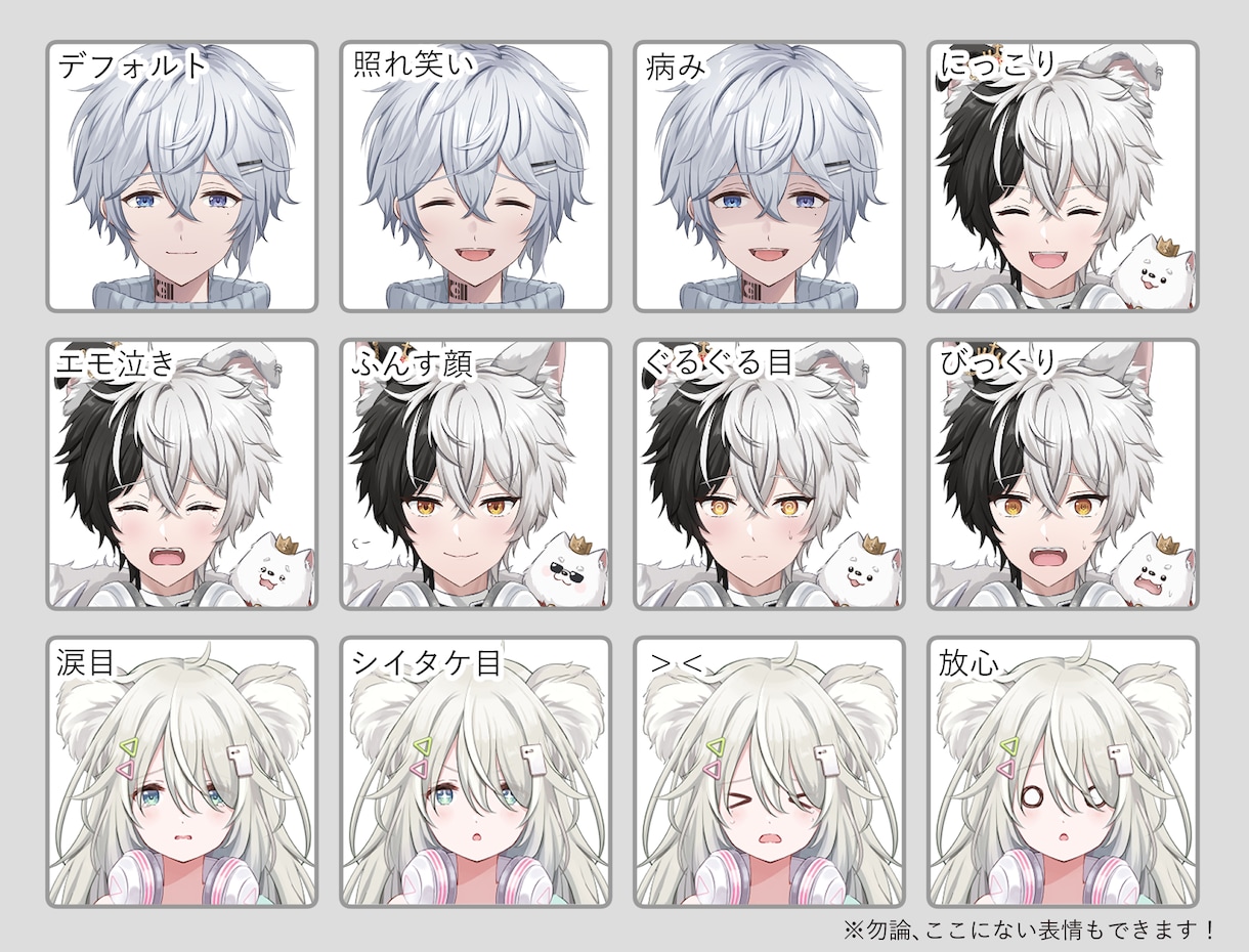 高品質な立ち絵/Live2D用パーツ分け制作します これからVtuberデビューされる方や新衣装などに イメージ10