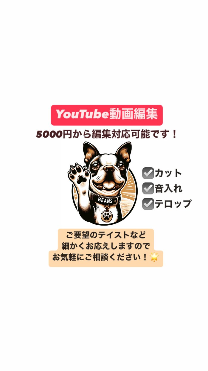 5000円からYouTube動画編集いたします 【ご希望のテーマ】詳細までご要望にお答えいたします！ イメージ1