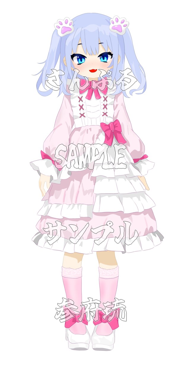 IRIAM用立ち絵描きます ジト目気味で可愛い子を描きます！ イメージ2