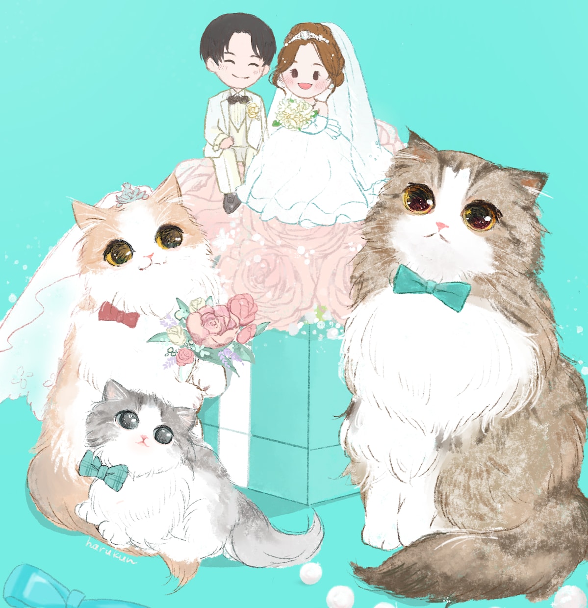 その子の個性を大切にイラスト制作します どんな動物さんでもOK！家族のペットイラスト イメージ1