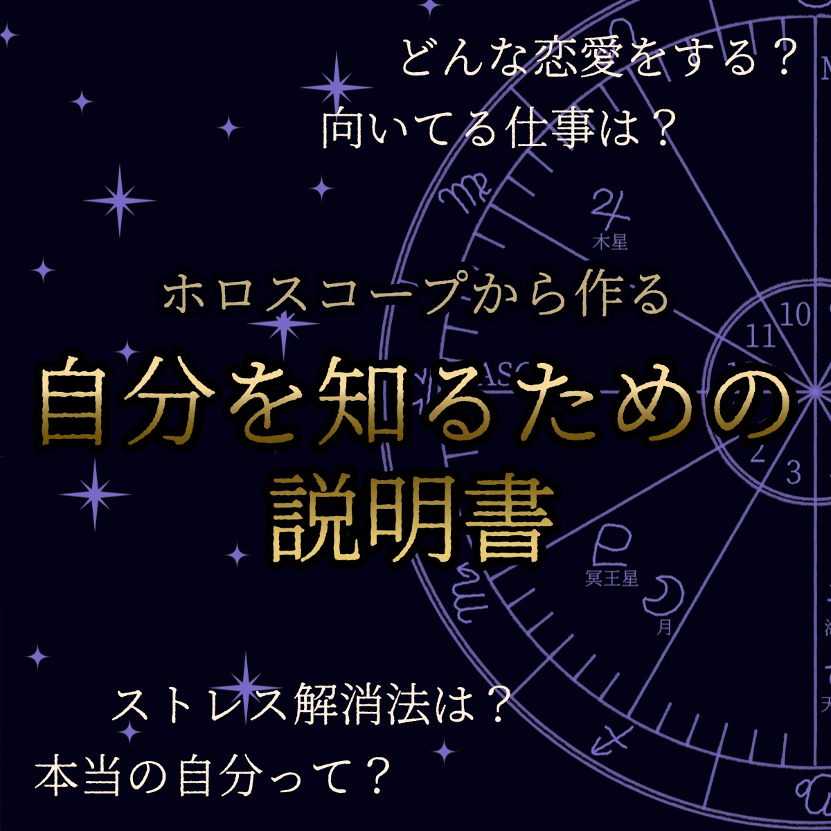 あなたの『説明書』作ります 仕事・恋愛…ホロスコープから作る自分の説明書＜AI不使用＞ イメージ2