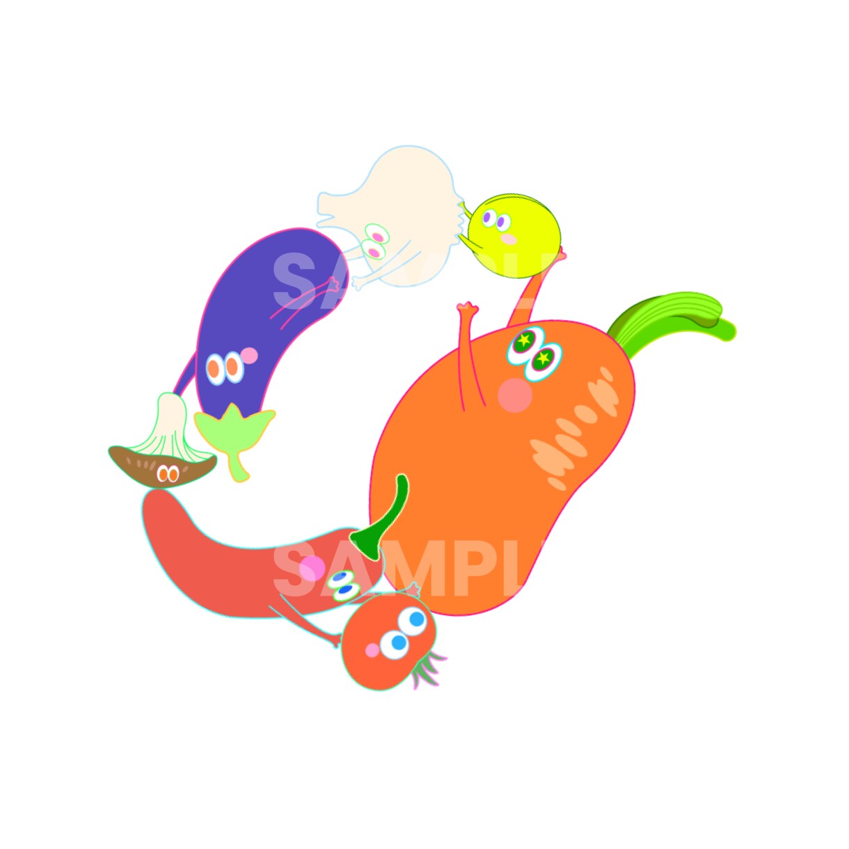 ポップでかわいい植物イラストを制作いたします 広告・動画・ブログなどオリジナルイラストで個性を出したい方へ イメージ2