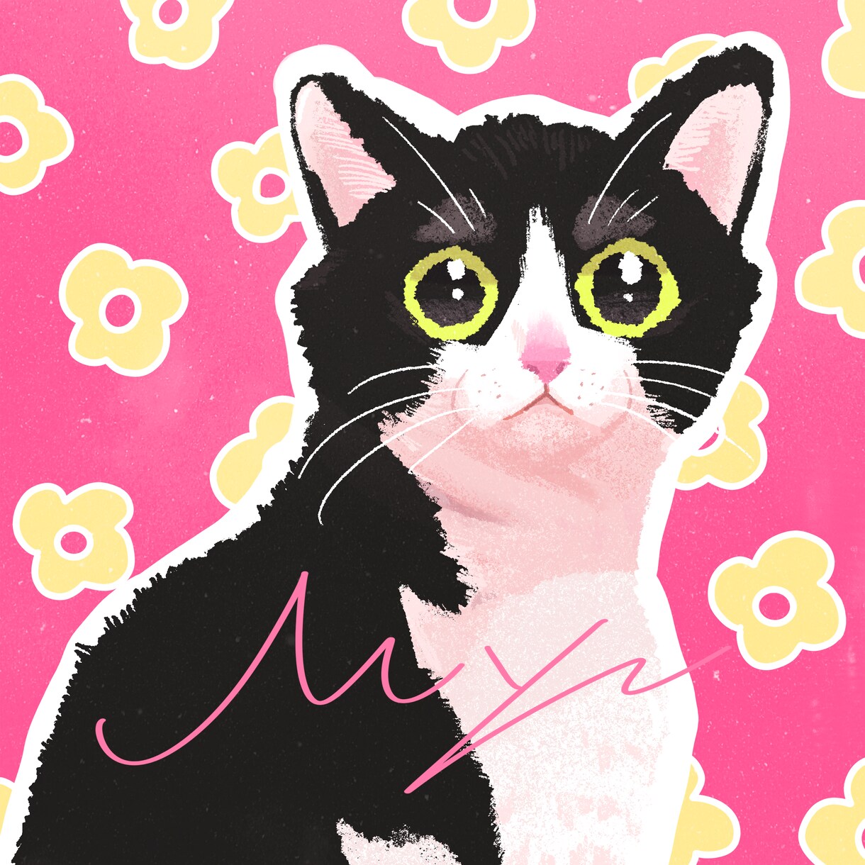 写真から大切なペットをPOP似顔絵アイコンにします ペットをPOPに！SNSアイコン・個人グッズ用対応！ イメージ7