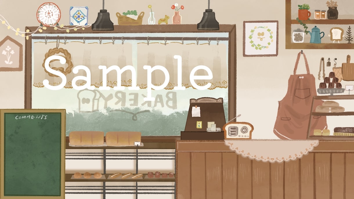 VTuberさん向け配信画面制作します 小物や家具のかわいいおへやのような配信画面制作します イメージ2