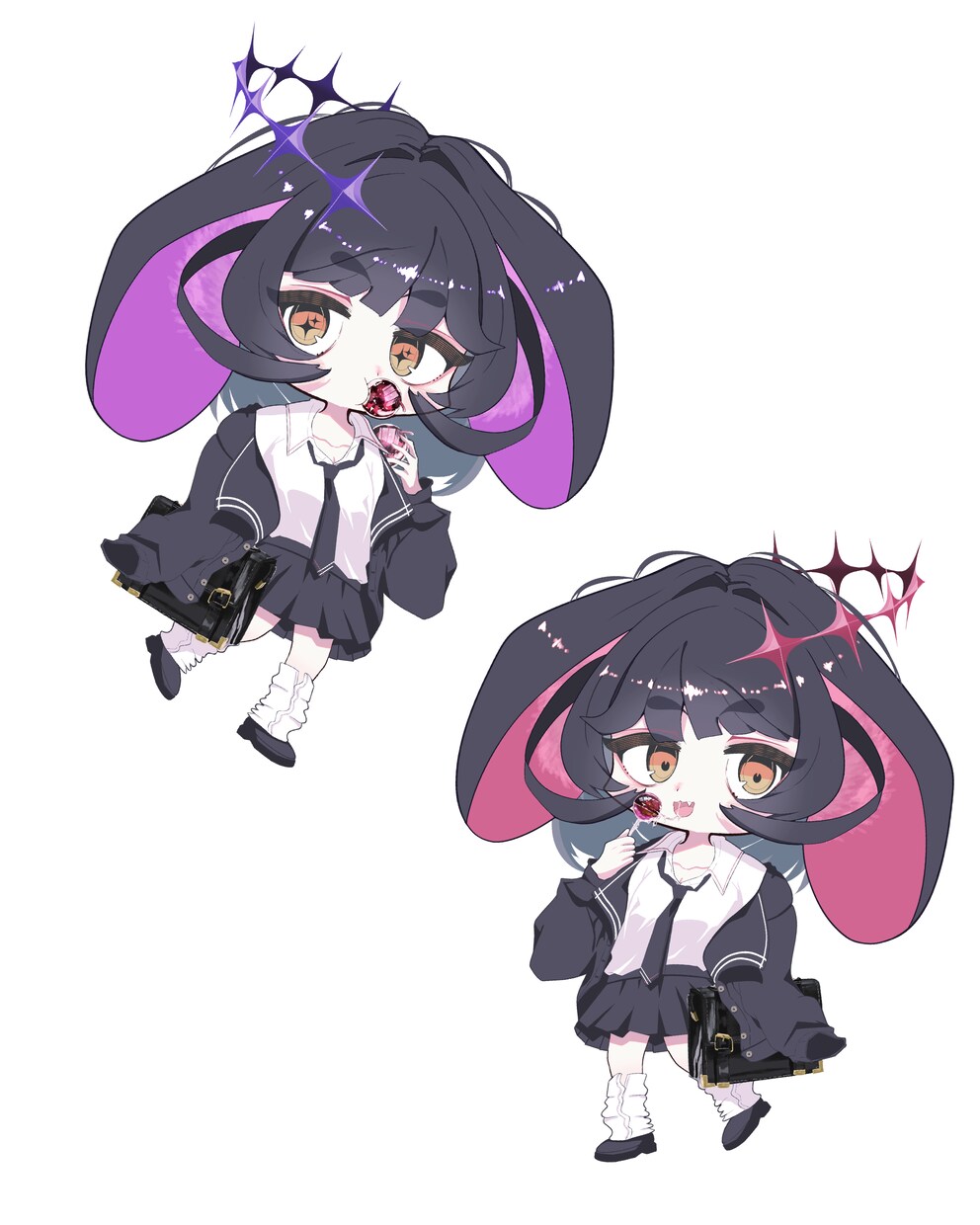 単色背景でもきれいなイラストを目指します キャラクターをカッコよく可愛く見せよう イメージ5